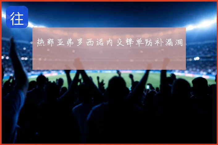 热那亚弗罗西诺内交锋单防补漏洞